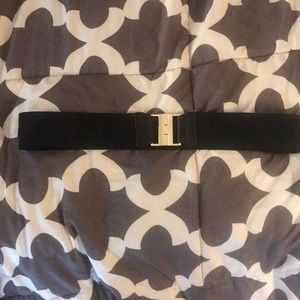 Black Elastic Belt 1X - never worn
